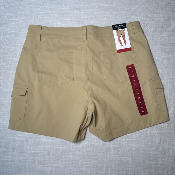 NEW- Eddie Bauer Ladies Cargo Pocket Short Size 14 Khaki - NWT MSRP $59 - Picture 7 of 16